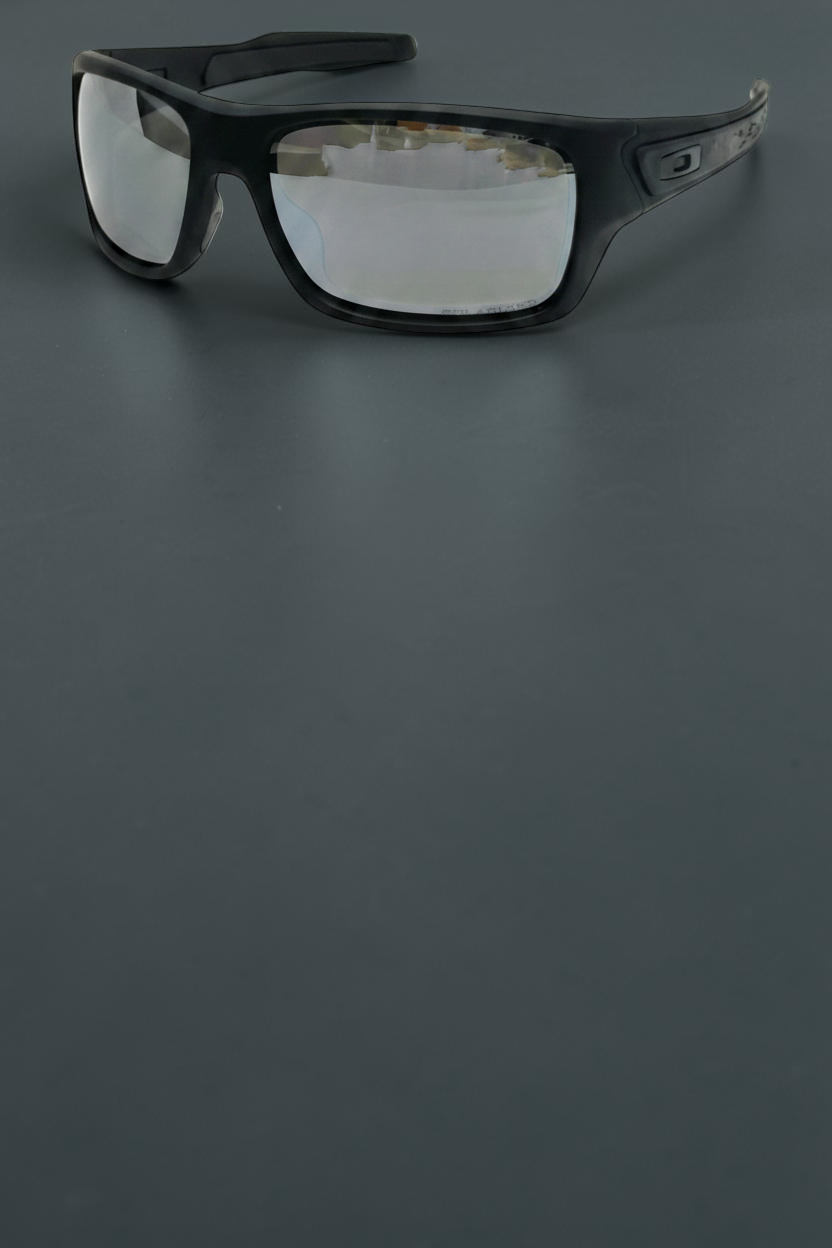 Gafas de sol deportivas OakGlasses Turbine con montura negra mate y lentes espejadas polarizadas